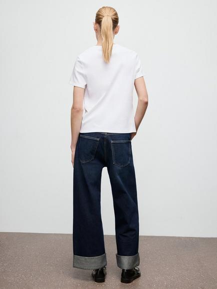Mango Crew Neck T-Shirt, White - view 2, White