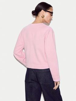 Jigsaw Jersey Utility Jacket, Pink - view 2, Pink