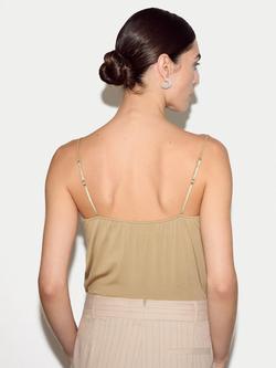 Jigsaw Lace Trim Camisole - view 2, Natural