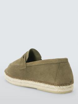 John Lewis Salcombe Leather Espadrilles, 314 Trebol - view 2, 314 Trebol