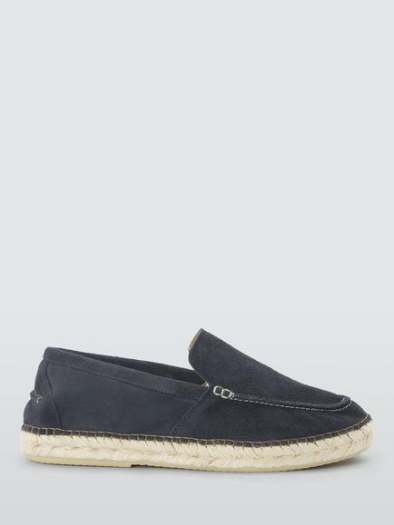 John Lewis Southwold Leather Espadrilles, Night, Night
