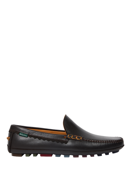 PS Paul Smith Nigel Leather Driving Loafers, Brown, Brown