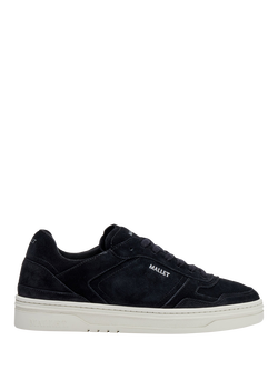 Mallet Barnsley Suede Lace Up Trainers, Black