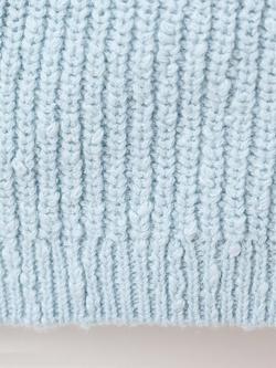 Mango Baby Ribbed Cardigan, Sky Blue - view 2, Sky Blue