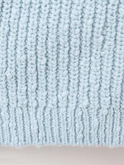 Mango Baby Ribbed Cardigan, Sky Blue - view 2, Sky Blue