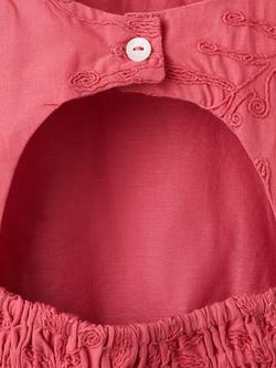 Mango Kids' Sleeveless Embroidered Mini Dress, Strawberry - view 2, Strawberry