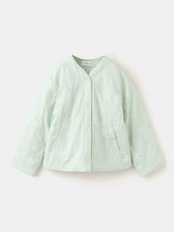 Mango Baby Quilted Jacket, Pastel Green, Pastel Green