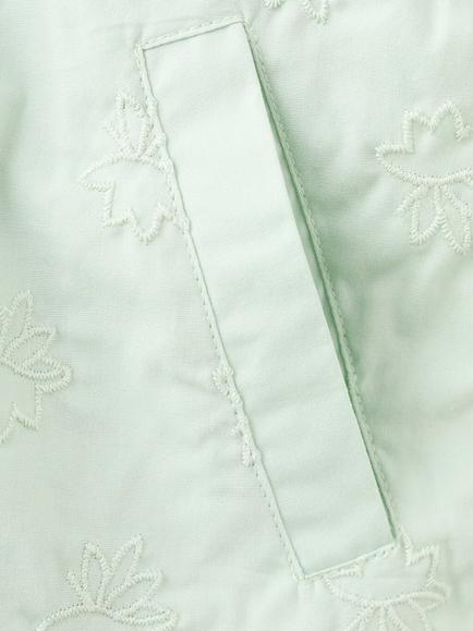 Mango Baby Quilted Jacket, Pastel Green - view 2, Pastel Green
