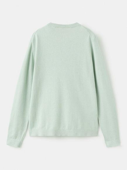 Mango Kids' Crew Neck Sweatshirt, Aqua - view 2, Aqua