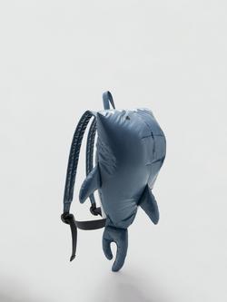 Mango Kids' Shark Backpack, Blue, Blue