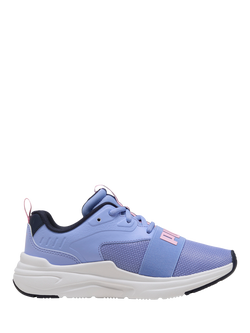 PUMA Kids' Wired 2 Mesh Trainers, Purple/Pink