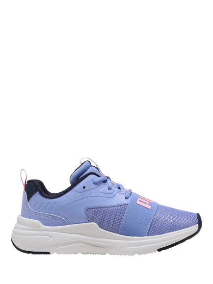PUMA Kids' Wired 2 Mesh Trainers, Purple/Pink