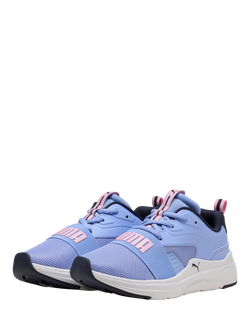 PUMA Kids' Wired 2 Mesh Trainers - view 2, Purple/Pink