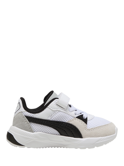 PUMA Kids' Trinity 2 Mesh Trainers, White/Black/Grey