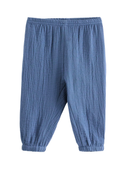Lindex Baby Relaxed Drape Joggers, Dusty Blue