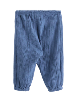 Lindex Baby Relaxed Drape Joggers - view 2, Dusty Blue