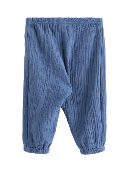 Lindex Baby Relaxed Drape Joggers - view 2, Dusty Blue
