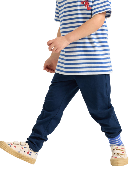 Lindex Kids' Mid Rise Joggers, Dark Blue, Dark Blue
