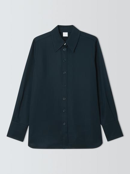 John Lewis Woven Shirt, Navy, Navy