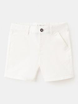 Mango Baby Stretch Chino Shorts, White