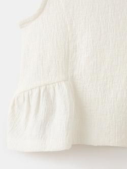 Mango Kids' Peplum Top, Off White - view 2, Off White