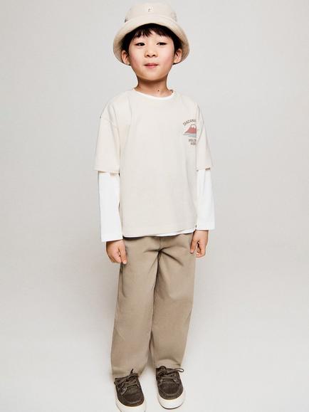 Mango Baby Balloon Jeans, Brown, Brown