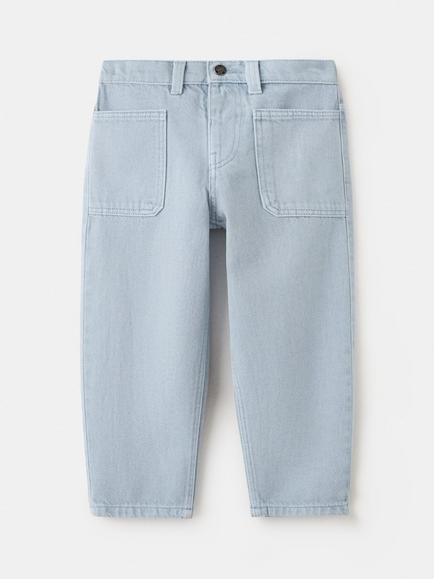 Mango Kids' Denim Jeans, Porcelain, Porcelain