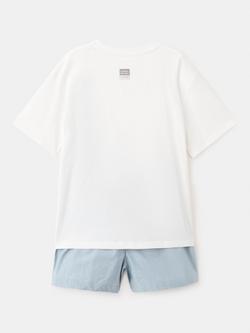 Mango Kids' Short Sleeve Pyjama Set, Off White - view 2, Off White