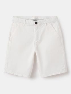 Mango Kids' Cotton Blend Chino Shorts, White