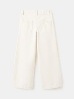 Mango Kids' Relaxed Floral Cut-Out Jeans, Raw - view 2, Raw