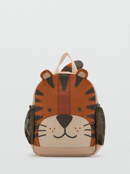 Mango Kids' Tiger Backpack, Sand, Sand