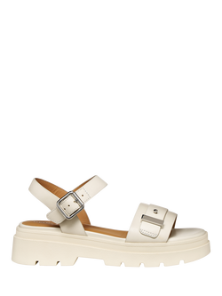 Geox Adacter S Leather Footbed Sandals, Sand, Sand