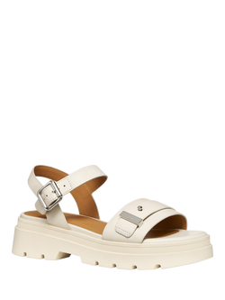 Geox Adacter S Leather Footbed Sandals, Sand - view 2, Sand