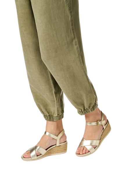 Geox Ischia Corda Leather Wedge Heeled Sandals, Lt Gold - view 2, Lt Gold