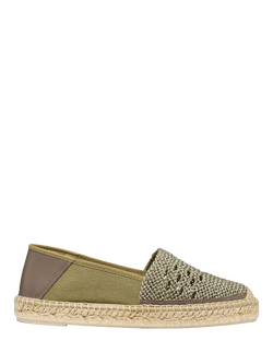Geox Lampedusa Flat Espadrille Sandals, Sage, Sage
