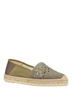 Geox Lampedusa Flat Espadrille Sandals, Sage - view 2, Sage