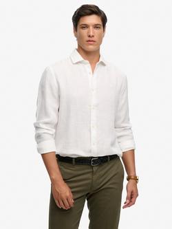 Superdry Riviera Linen Shirt, Optic