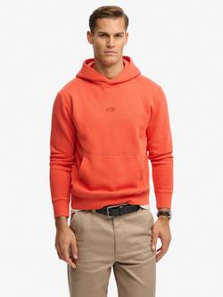 Superdry Cotton Rich Micro Logo Hoodie, Bold Orange, Bold Orange