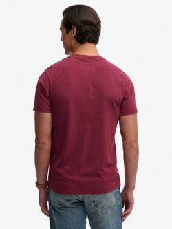 Superdry Vintage Prep Relaxed T-Shirt - view 2, Tawny Port Red