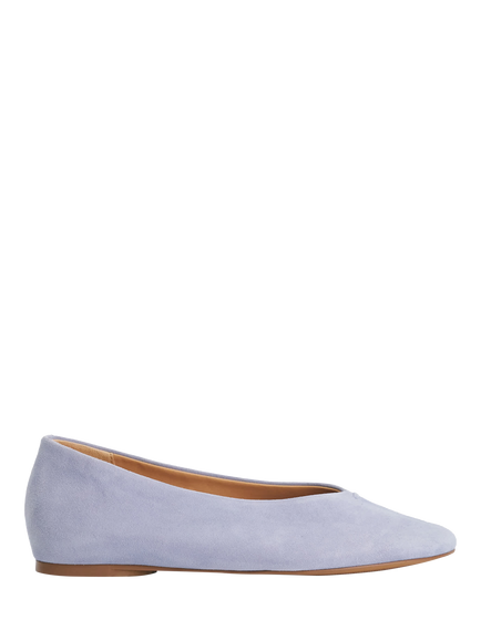 Dune London Highcut Ballerina Pumps, Blue, Blue