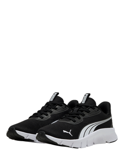 PUMA Kids' Youth FlexFocus Mesh Lace Up Running Shoes - view 2, Black Gloss