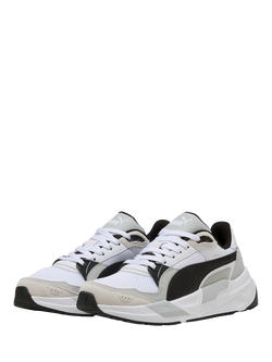 PUMA Kids' Trinity 2 Lace Up Trainers - view 2, White/Gray