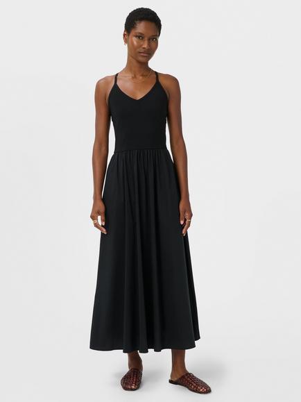 Sweaty Betty Explorer Ribbed Strappy Maxi Dress, Black Black