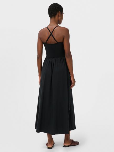 Sweaty Betty Explorer Ribbed Strappy Maxi Dress - view 2, Black Black