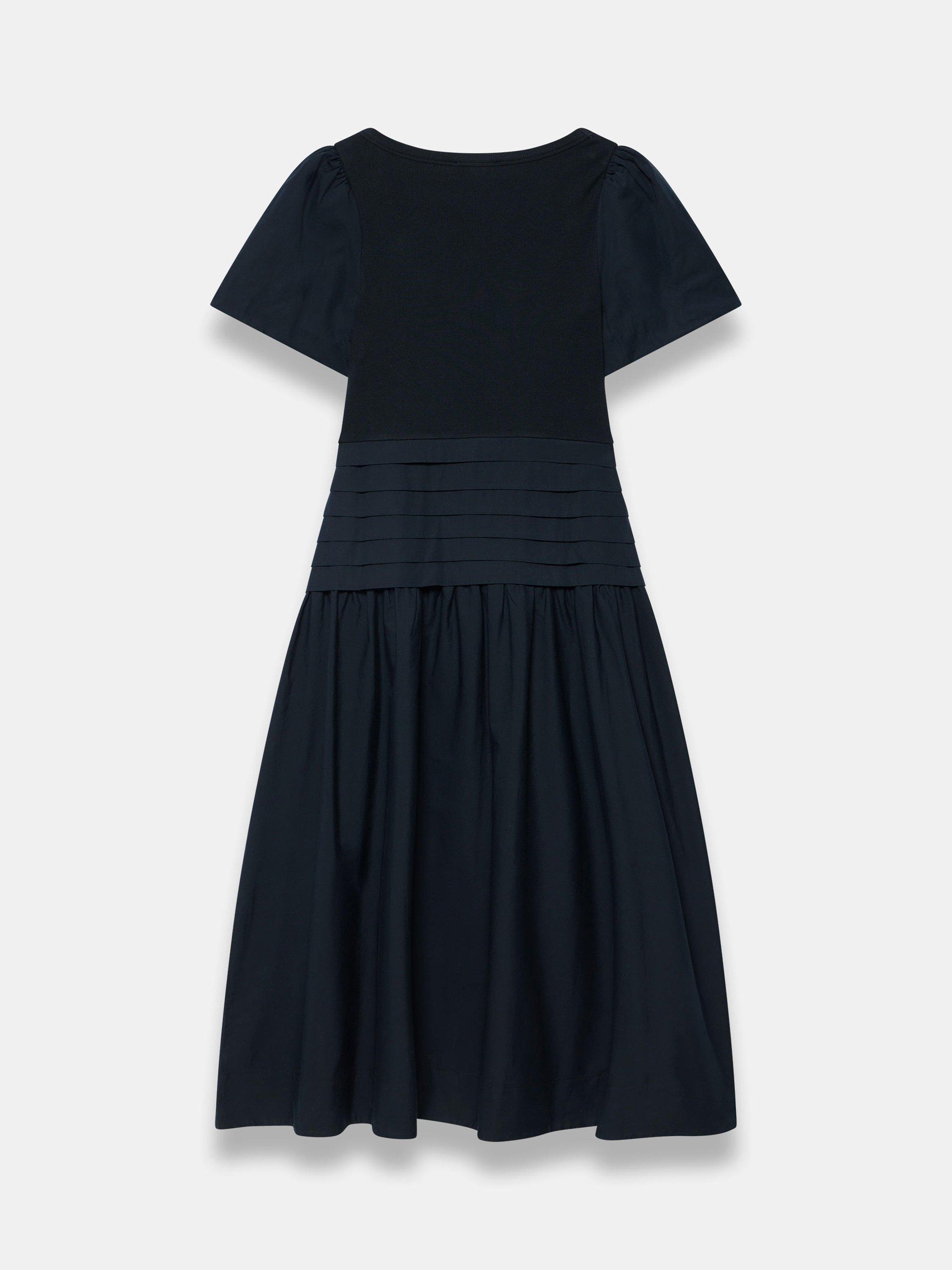 sachin and babi light blue dress Navy Cotton Blend Drop Waist Maxi Dress – Mint Velvet main image 0
