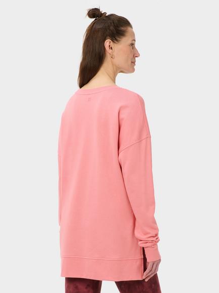 Sweaty Betty  After Class Longline Sweatshirt containing TENCEL™ Modal - view 2, Melrose Pink