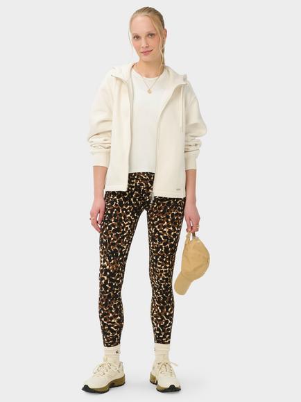 Sweaty Betty Brushed Zip Through Hoodie, Dove White - view 2, Dove White