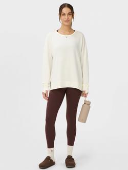 Sweaty Betty After Class Open Back Tie Sweatshirt containing TENCEL™ Modal, Dovewhite - view 2, Dovewhite