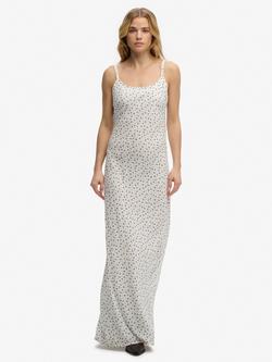 Superdry Floral Cami Maxi Dress, Off White, Off White