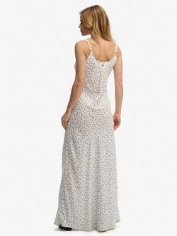 Superdry Floral Cami Maxi Dress, Off White - view 2, Off White